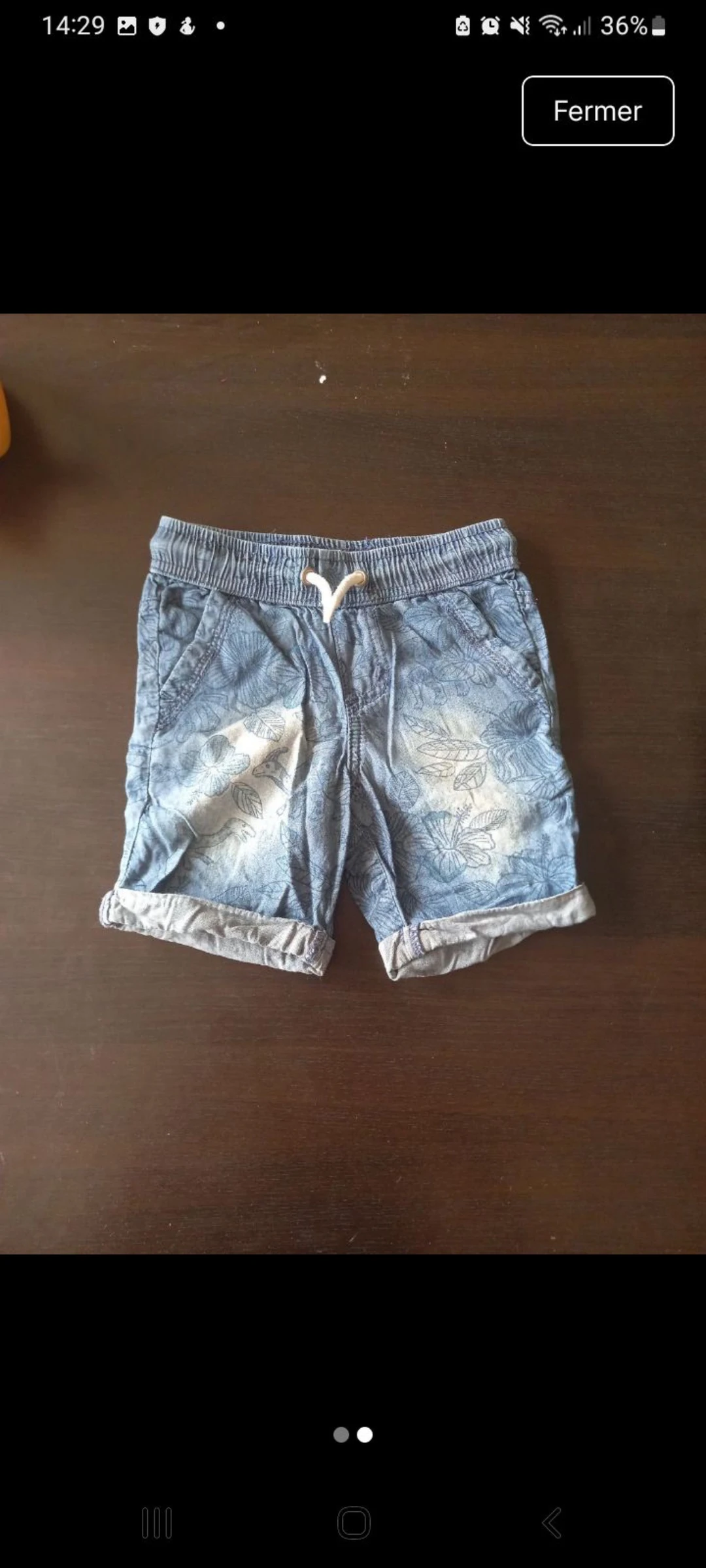 Short garçon 4 ans 104 cm